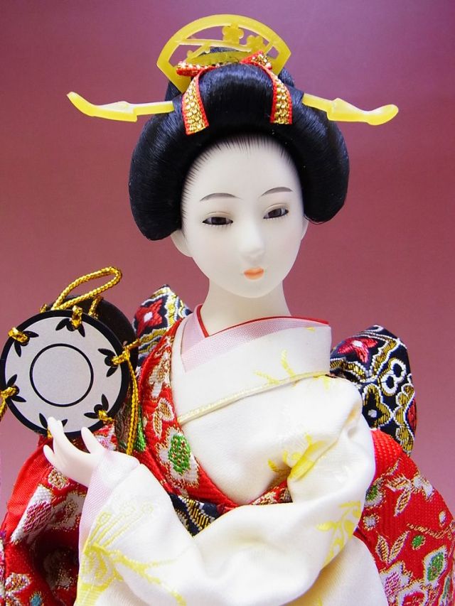 日本のおみやげ】◇日本人形【鼓】