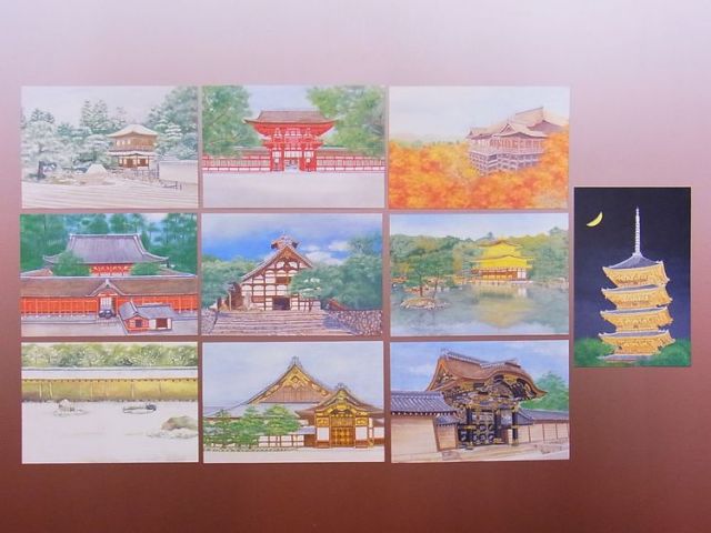 日本のおみやげ】◇絵はがきセット【京の世界遺産】（10枚入り）
