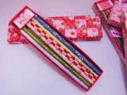 【日本のおみやげ】◆和紙友禅鉛筆6本セット【筆箱入】【色/柄はアソートとなります。】