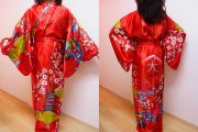 【日本のお土産】【日本のおみやげ】【ホームステイおみやげ】【日本土産】◆外国人向け着物【京風景】女性用