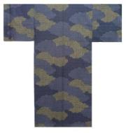 【日本のおみやげ】◆外国人向け3色地浴衣【雲取小紋】男性用（M/L）