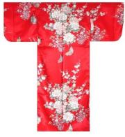【日本のおみやげ】◆外国人向け着物【姫牡丹菊】子供用（45in～50in）