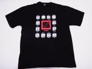 【ホームステイおみやげ】【日本土産】（漢字・和柄）◆和風Tシャツ【寿司（A）】子供用（80cm～150cm）黒地
