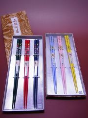【日本のおみやげ】◆日本のお箸【若狭塗】トムソン箱入3膳セット