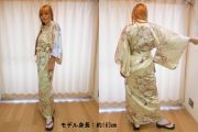 【日本のおみやげ】◆外国人向け着物【姫牡丹菊】女性用（フリーサイズ）