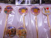【50%OFF/大特価/在庫処分品】【日本のお土産】◆ニュー彫金グッズ【丸スプーン＆フォークセット】（4種類有り）