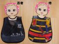 【日本のお土産】【日本のおみやげ】【ホームステイ おみやげ】【日本土産】◆防水ベビーエプロン2枚セット【男の子用】