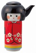 【日本のお土産】◆こけしのお茶セット【日本美陶】