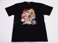 【ホームステイおみやげ】【日本土産】（漢字・和柄）◆和風Tシャツ【飛龍】子供用（80cm～150cm）黒地