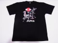 【ホームステイおみやげ】【日本土産】（漢字・和柄）◆和風Tシャツ【地図舞妓】子供用（100cm～150cm）黒地