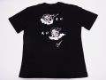 【日本土産】（漢字・和柄）◆和風Tシャツ【風神雷神】大人用（M～LL）黒地バックプリント