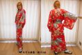 【日本のおみやげ】◆外国人向け着物【桜王朝】女性用（フリーサイズ）