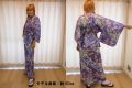 【日本のおみやげ】◆外国人向け着物【桜草】女性用（フリーサイズ）