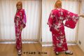 【日本のおみやげ】◆外国人向け着物【新桜】女性用（フリーサイズ）