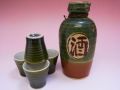 【日本のお土産】◆オリベ源三4客酒器セット【日本美陶】