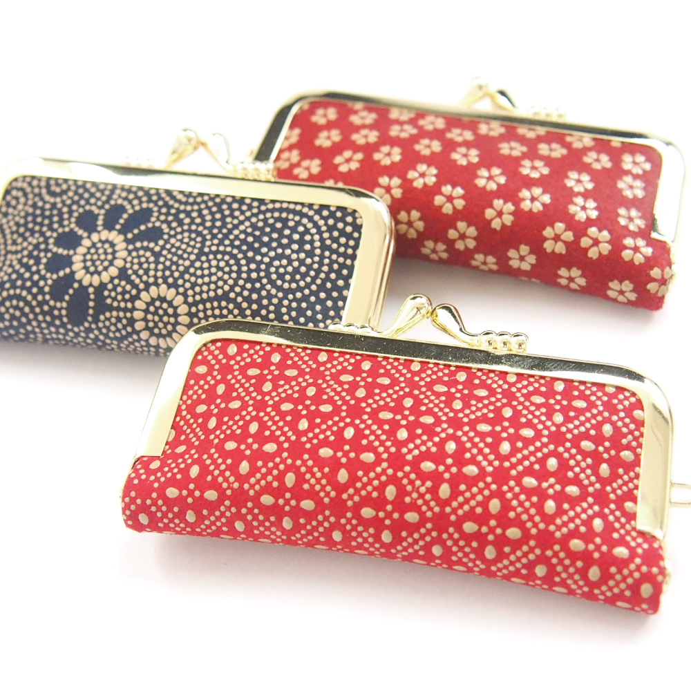 印傳　がま口　印章ケース