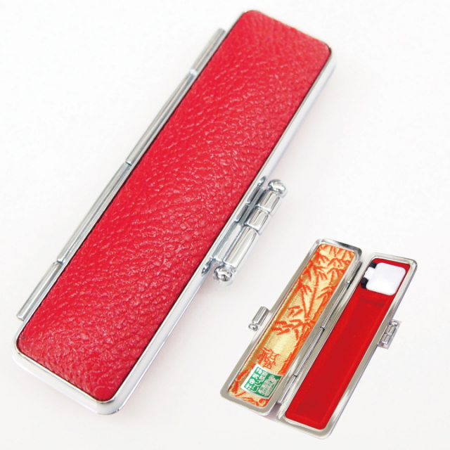 赤もみ皮ケース