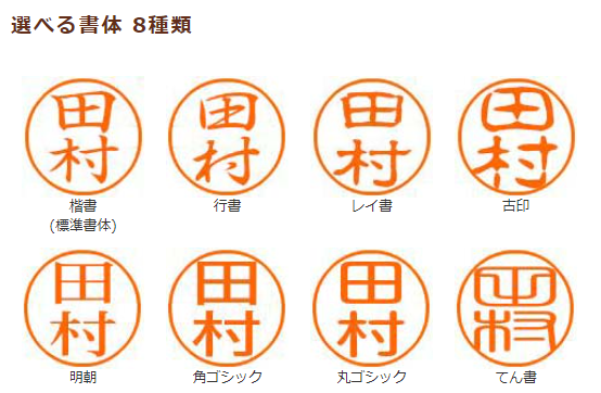 明朝.角ゴシック体による常用漢字表