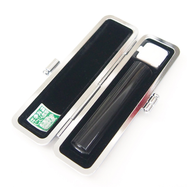 プラチナカラーケース黒水牛