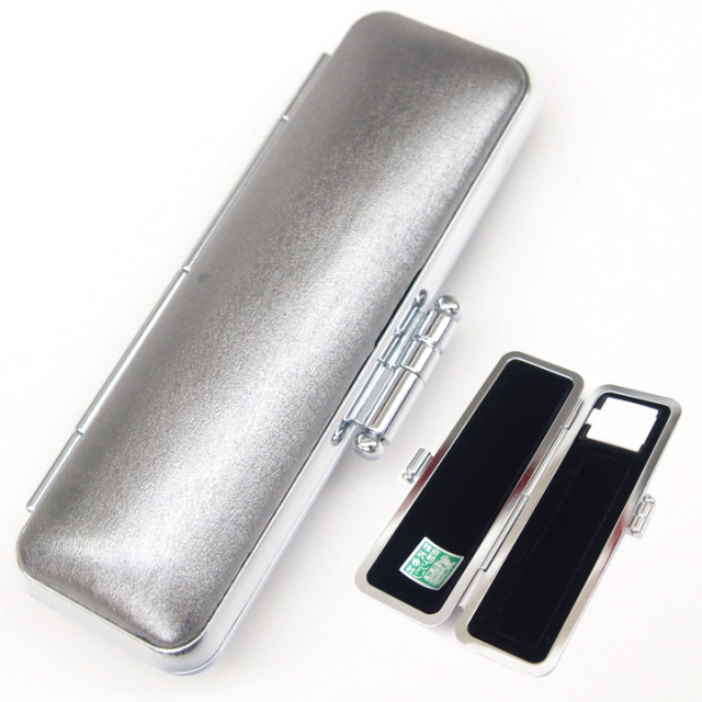 チタンやアルミの印鑑に適した印鑑ケース プラチナカラー印鑑ケース13 5 15 0mm チタンやアルミの印鑑に適した印鑑ケース プラチナカラー印鑑ケース13 5 15 0mm