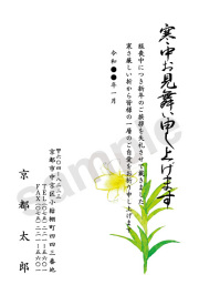 私製はがきを使用した寒中見舞いはがき印刷（908）