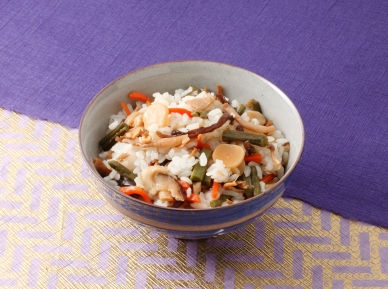 国産原料使用　ちりめん山菜ごはん3合用「京くらま林」