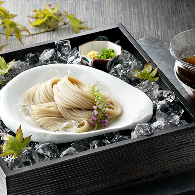 黒豆のほのかな香りをお楽しみいただける希少な素麺　京丹波ぶどう黒豆素麺１０束【黒豆茶庵　北尾】