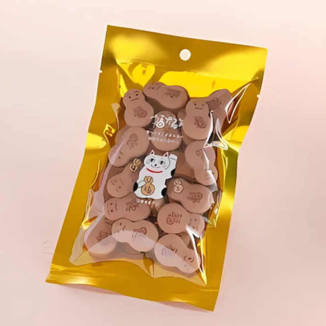 コーヒー香る、縁起もの。福だるま（エスプレッソ）金袋【月待庵「福だるま店」】