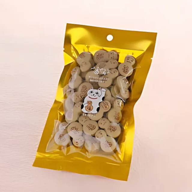 ピスタチオ香る、縁起もの。福だるま（ピスタチオ）金袋【月待庵「福だるま店」】