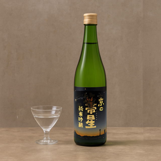 【今月の新着】飲み口軽やか、優しい純米吟醸酒。京の箒星　720cc【元蔵　錦本店】