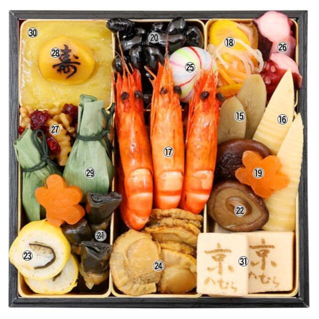 【予約受付中】解凍いらず、開けたらごちそう。京都・創業90余年の公式おせち『和風三段重』全41品（約3～4人前）【野村佃煮　錦店】