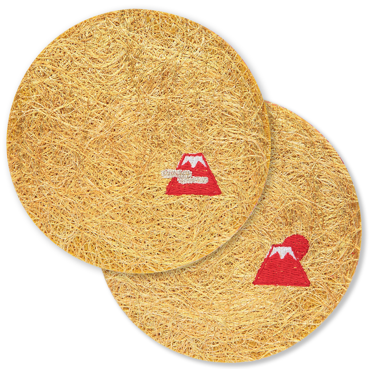 KY09-47／コースター／赤富士／【6セットまでゆうパケット可】