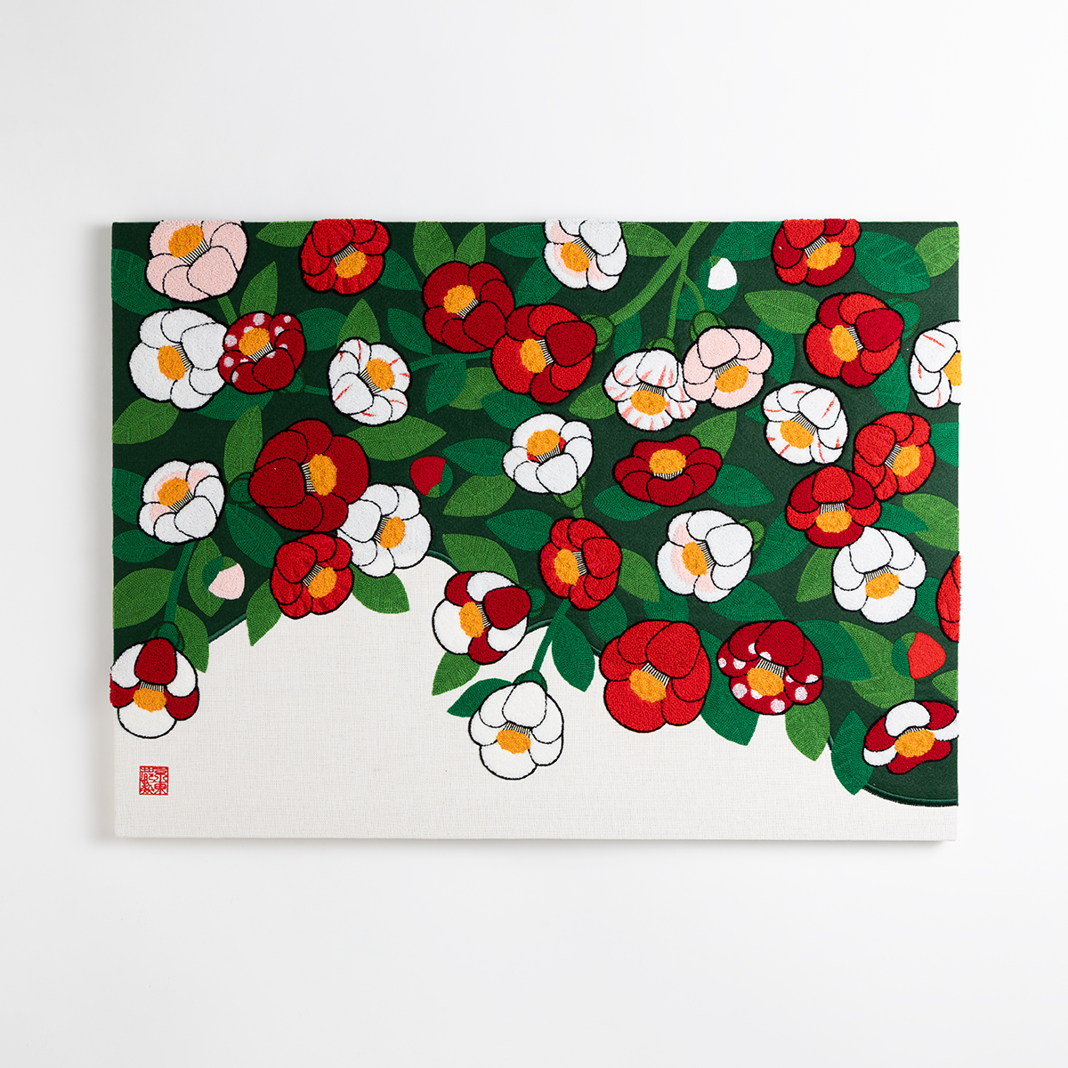 KY15-875L／ファブリックパネル／椿左