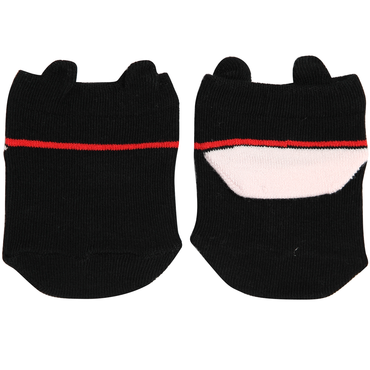 KY18-63A／猫ソックスベビー／くろ／【4足までゆうパケット可】