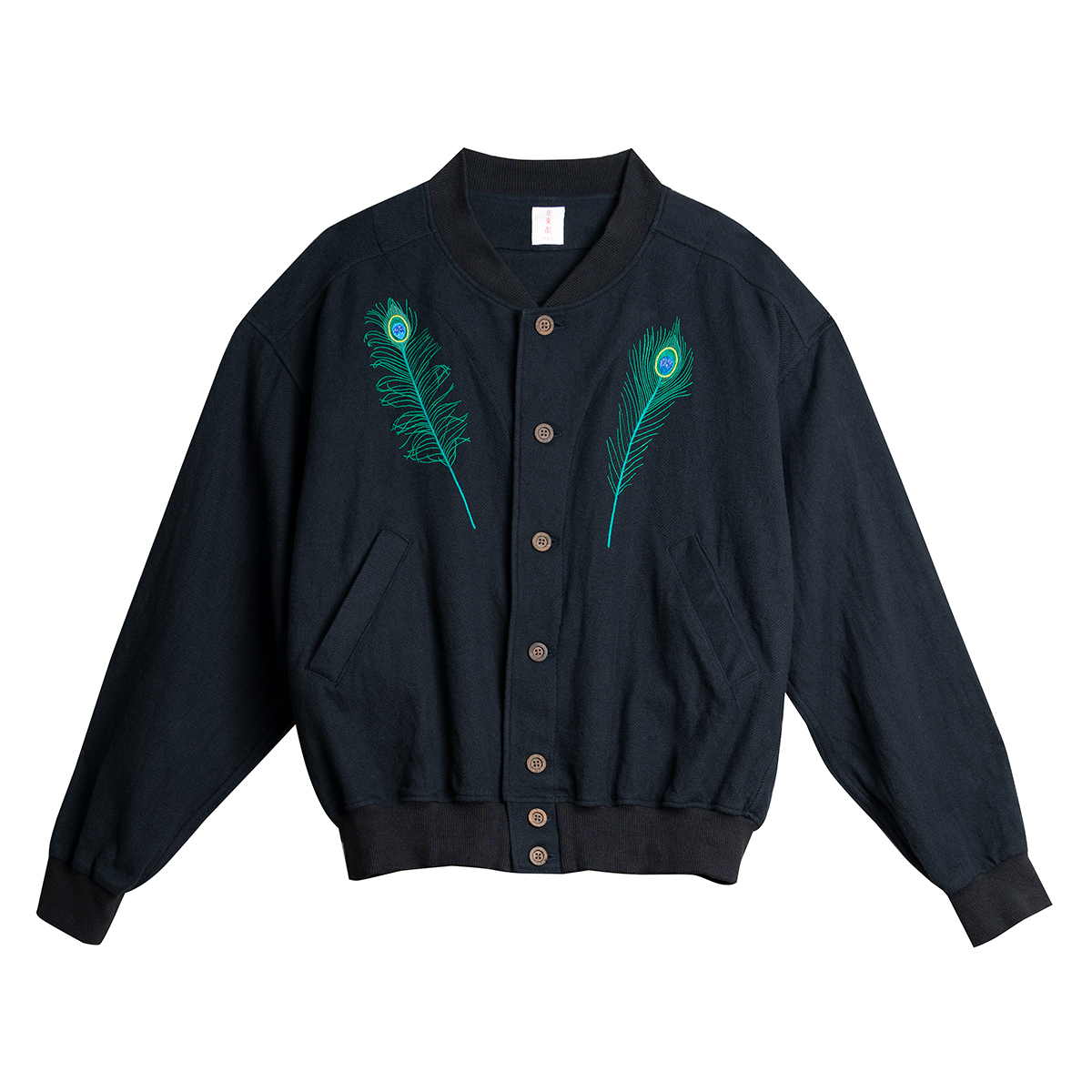 KY27-1221／ブルゾン／孔雀と牡丹