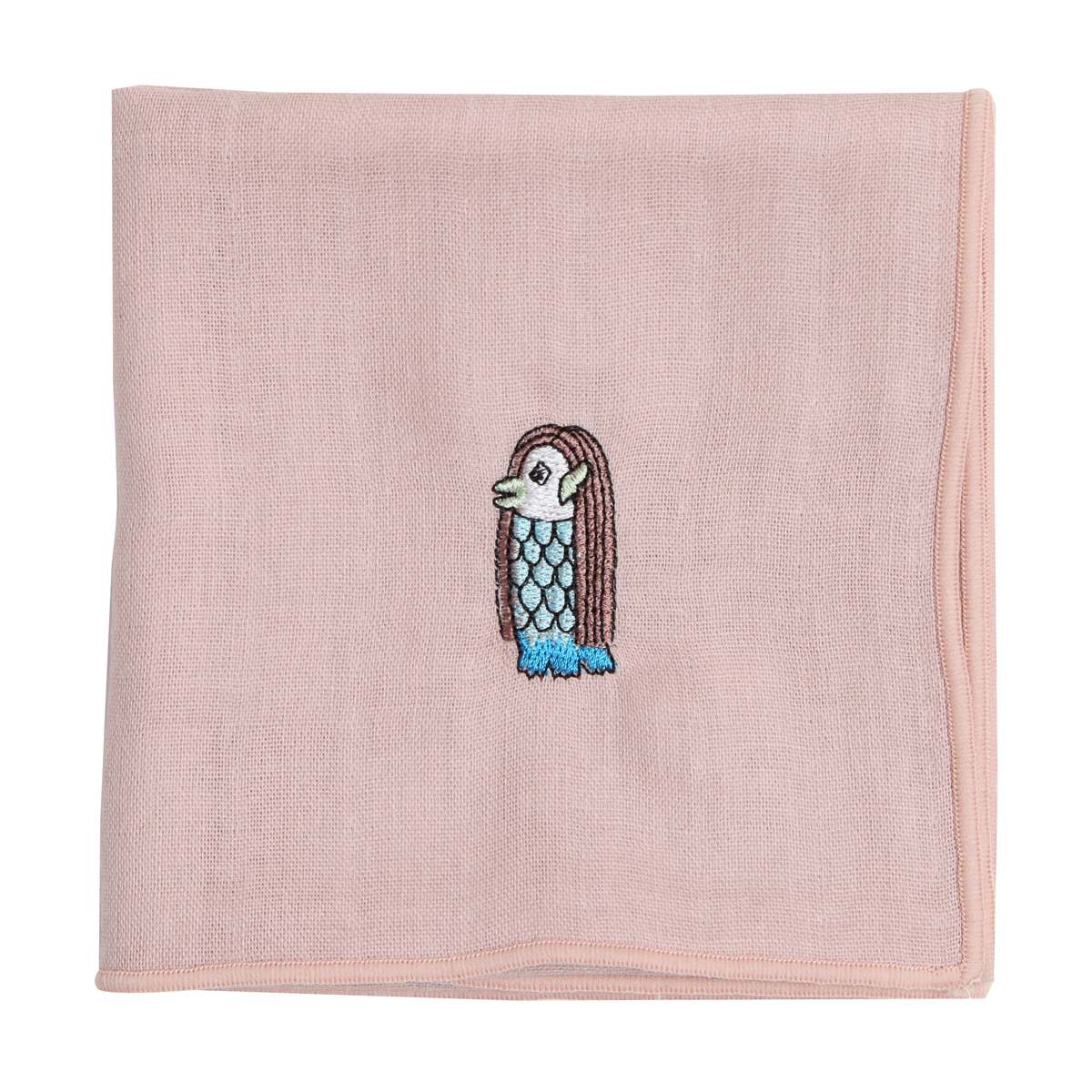 KY28-969P／ガーゼハンカチ／アマビエ(ピンク)／【6枚までゆうパケット可】