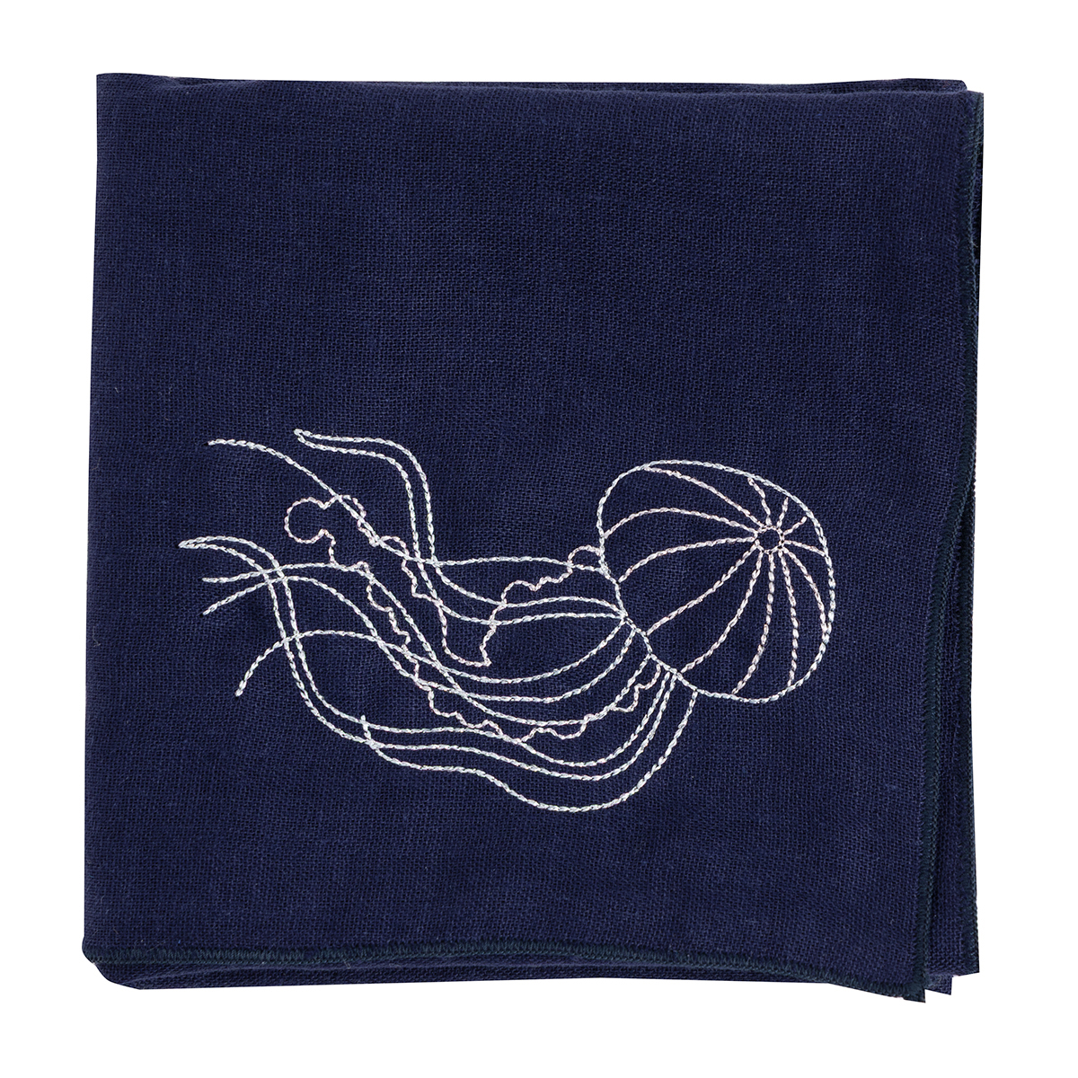 KY28-978／ガーゼハンカチ／あかくらげ／【6枚までゆうパケット可】