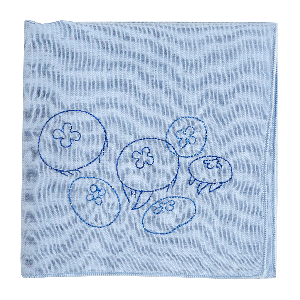 KY28-979／ガーゼハンカチ／みずくらげ／【6枚までゆうパケット可】