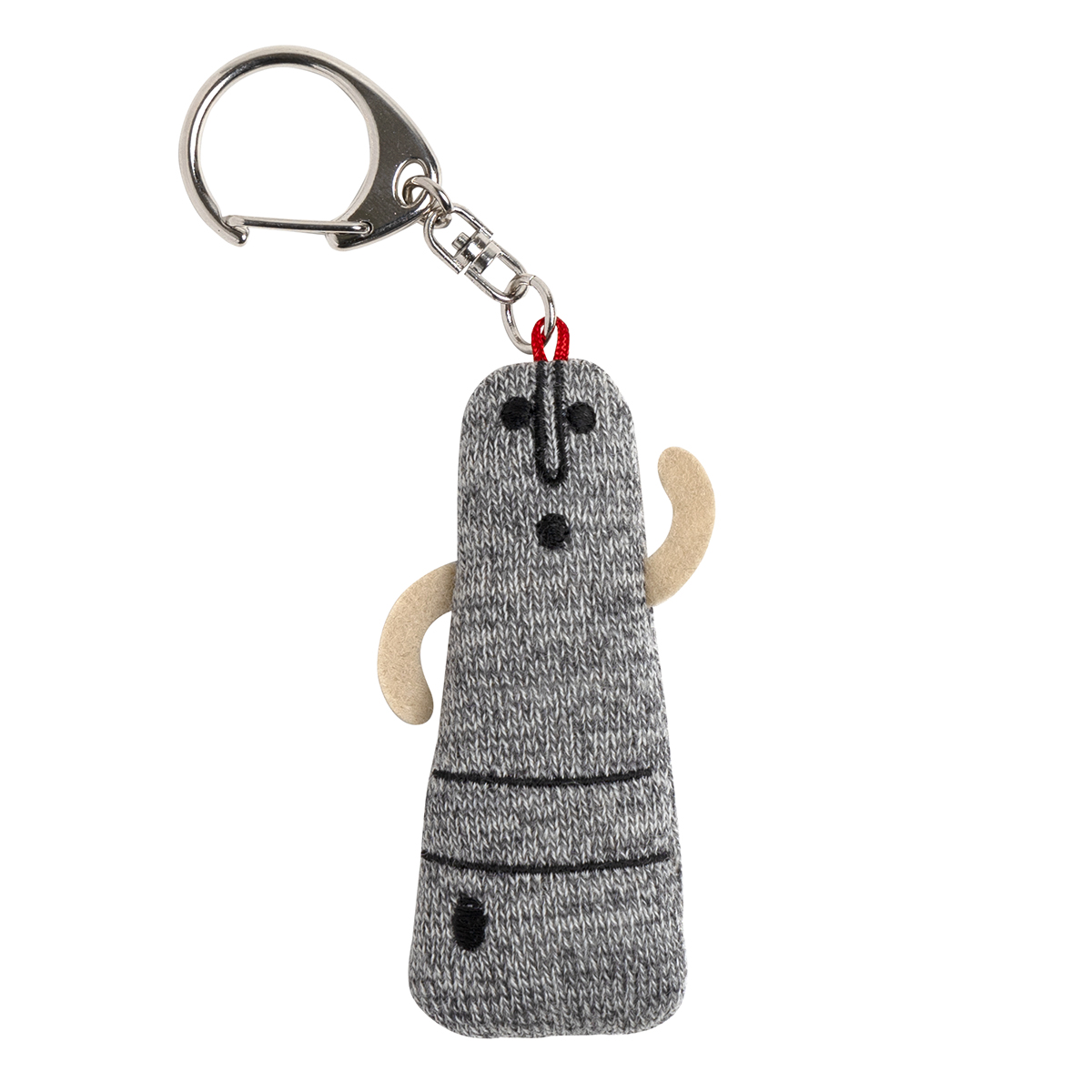 KY42-1139G／キーホルダー／はにわ踊る人々(グレー)