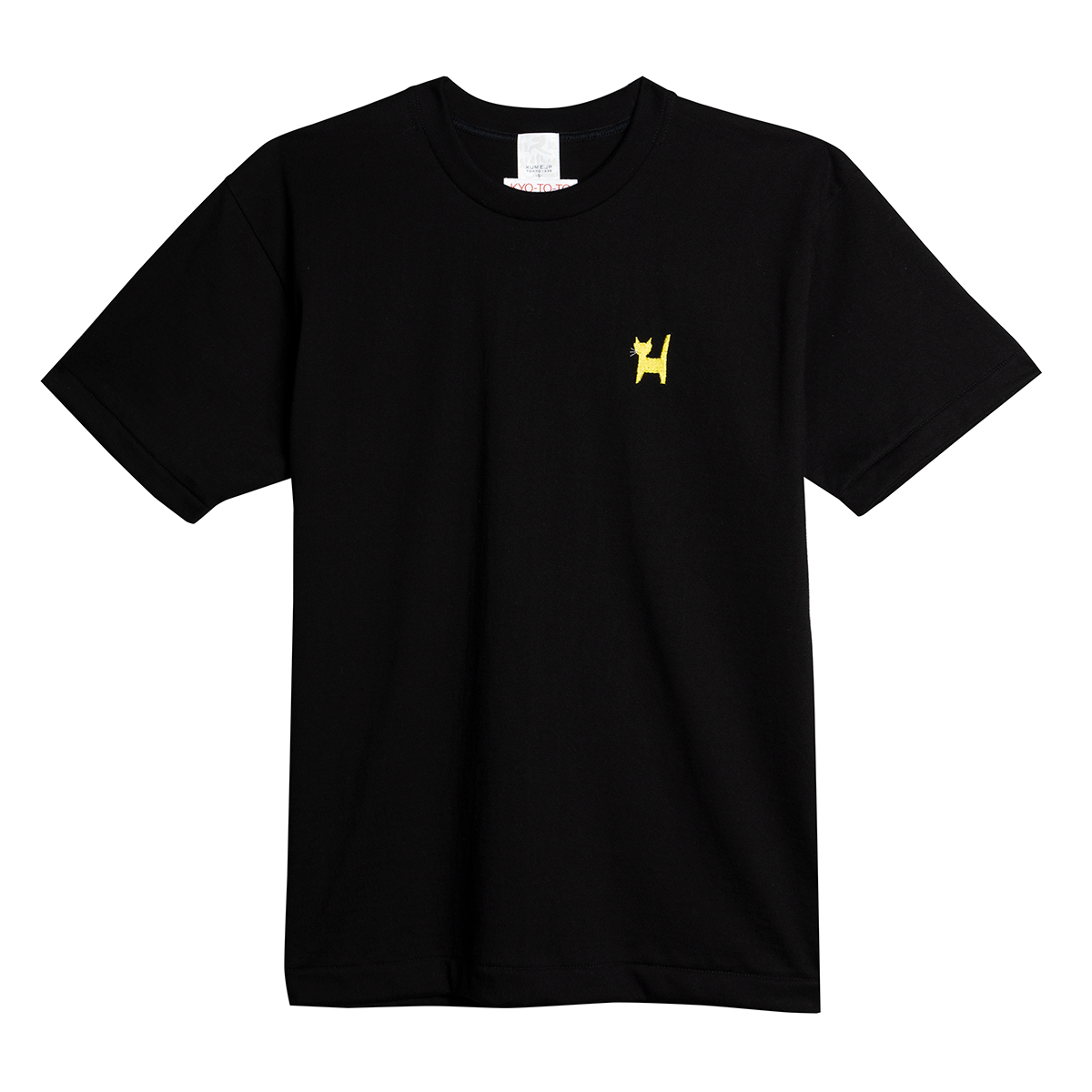 KY54-1186／Tシャツ（黒）／どら猫