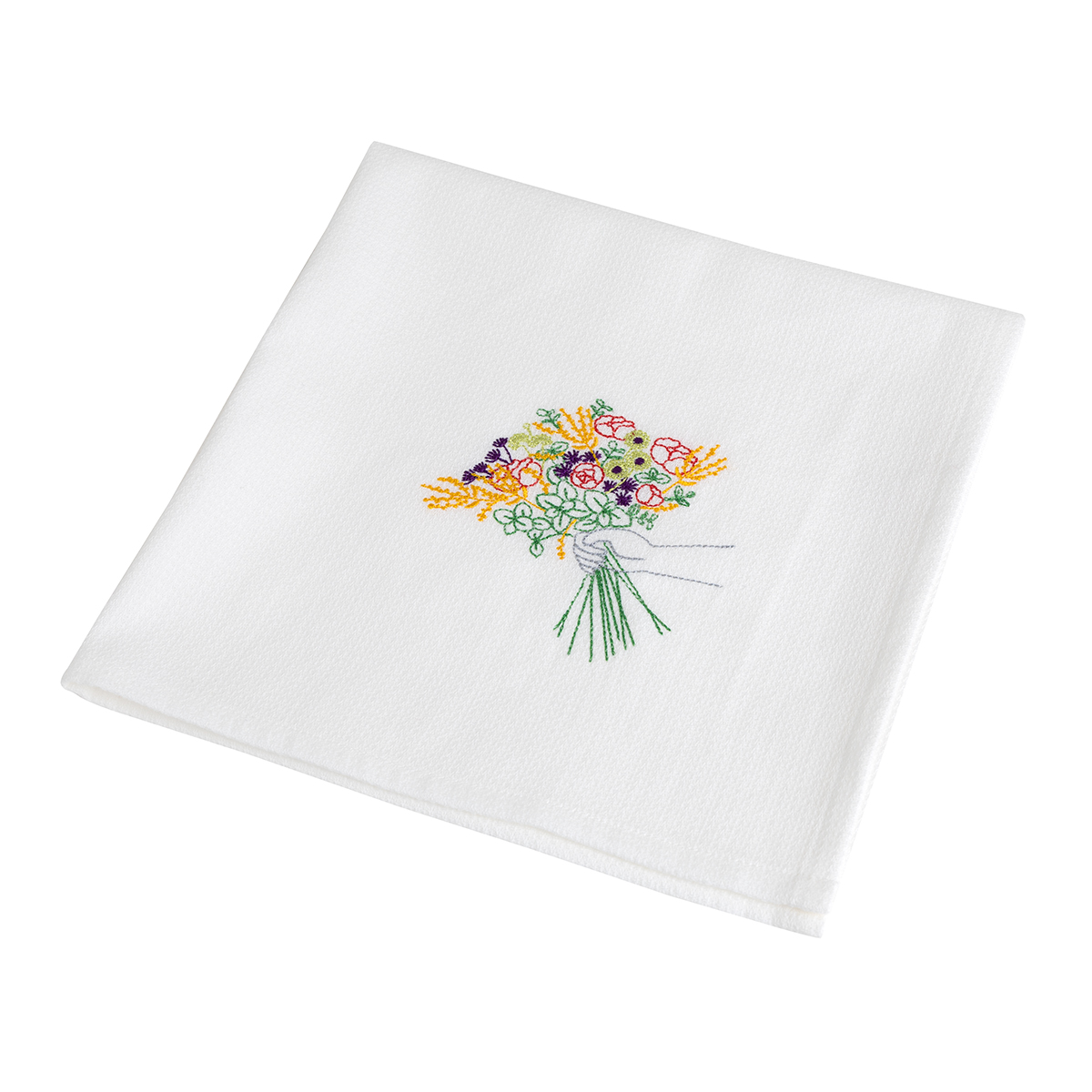 KY59-1096／ティータオル／ブーケ／【2枚までゆうパケット可】