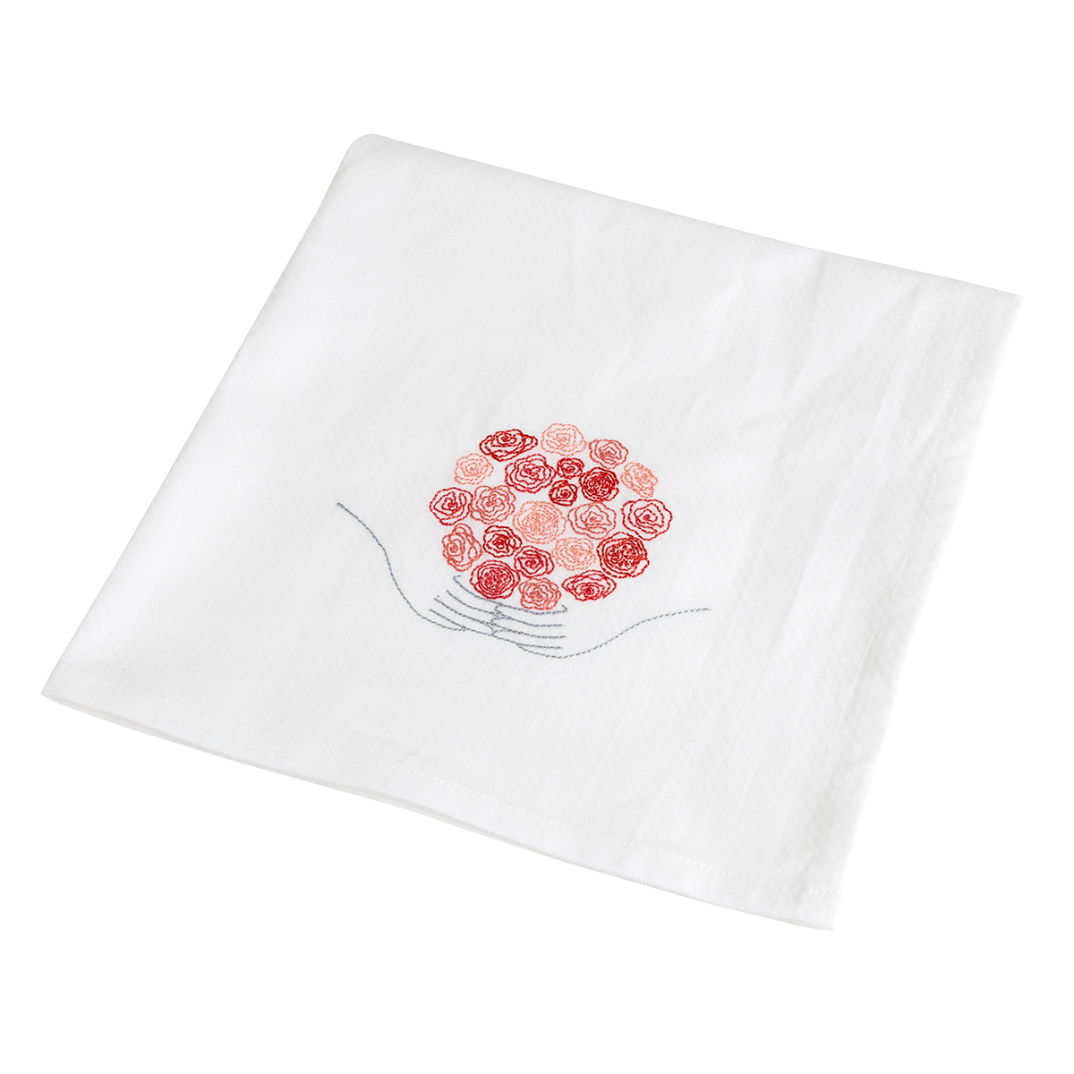 KY59-1099／ティータオル／ブーケ薔薇／【2枚までゆうパケット可】