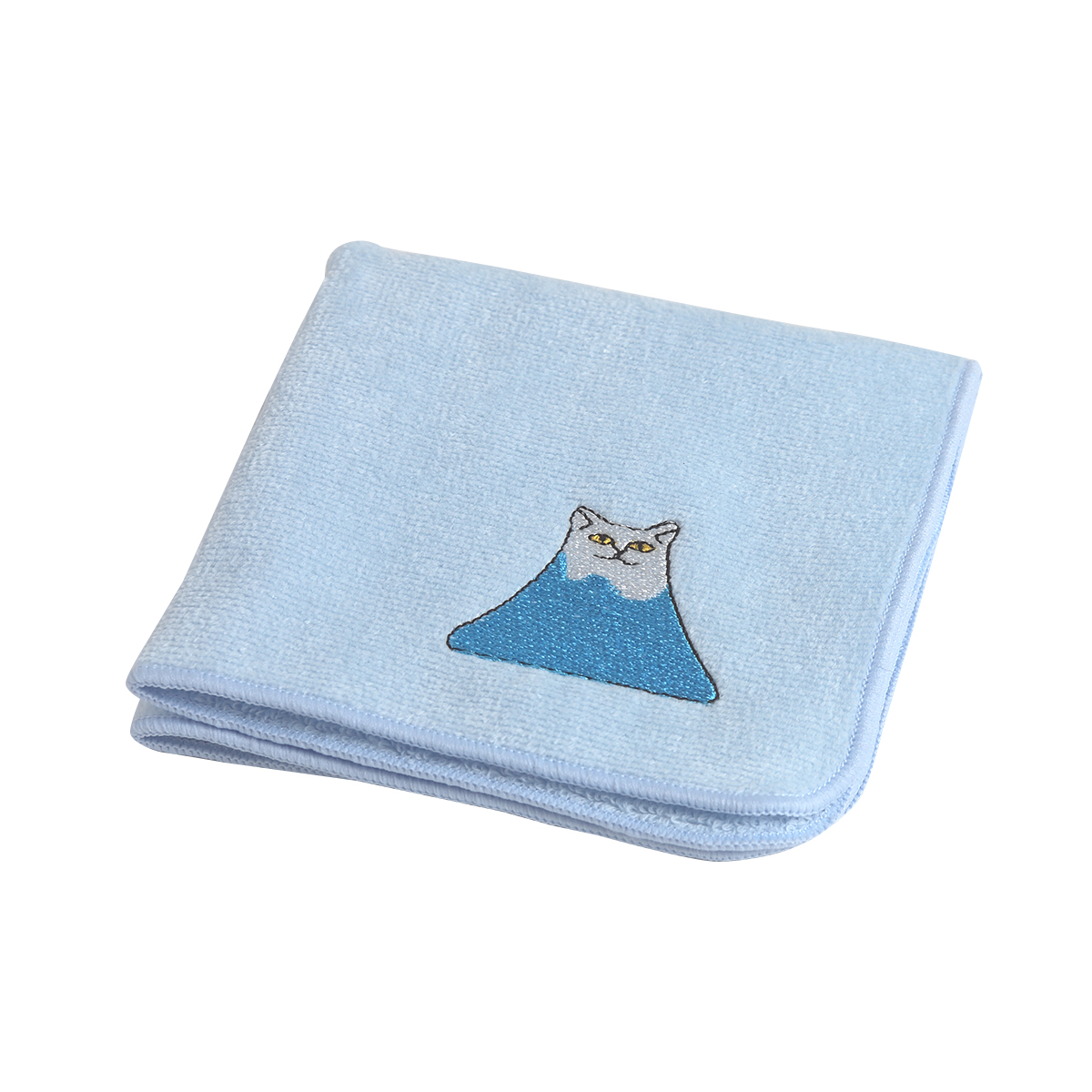 KY68-1089／今治タオルハンカチ／猫富士／【6枚までゆうパケット可】