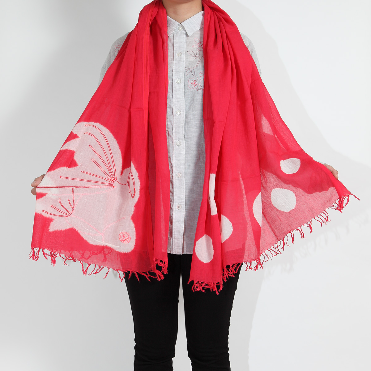 KY78-603／ストール／琉金〈赤〉