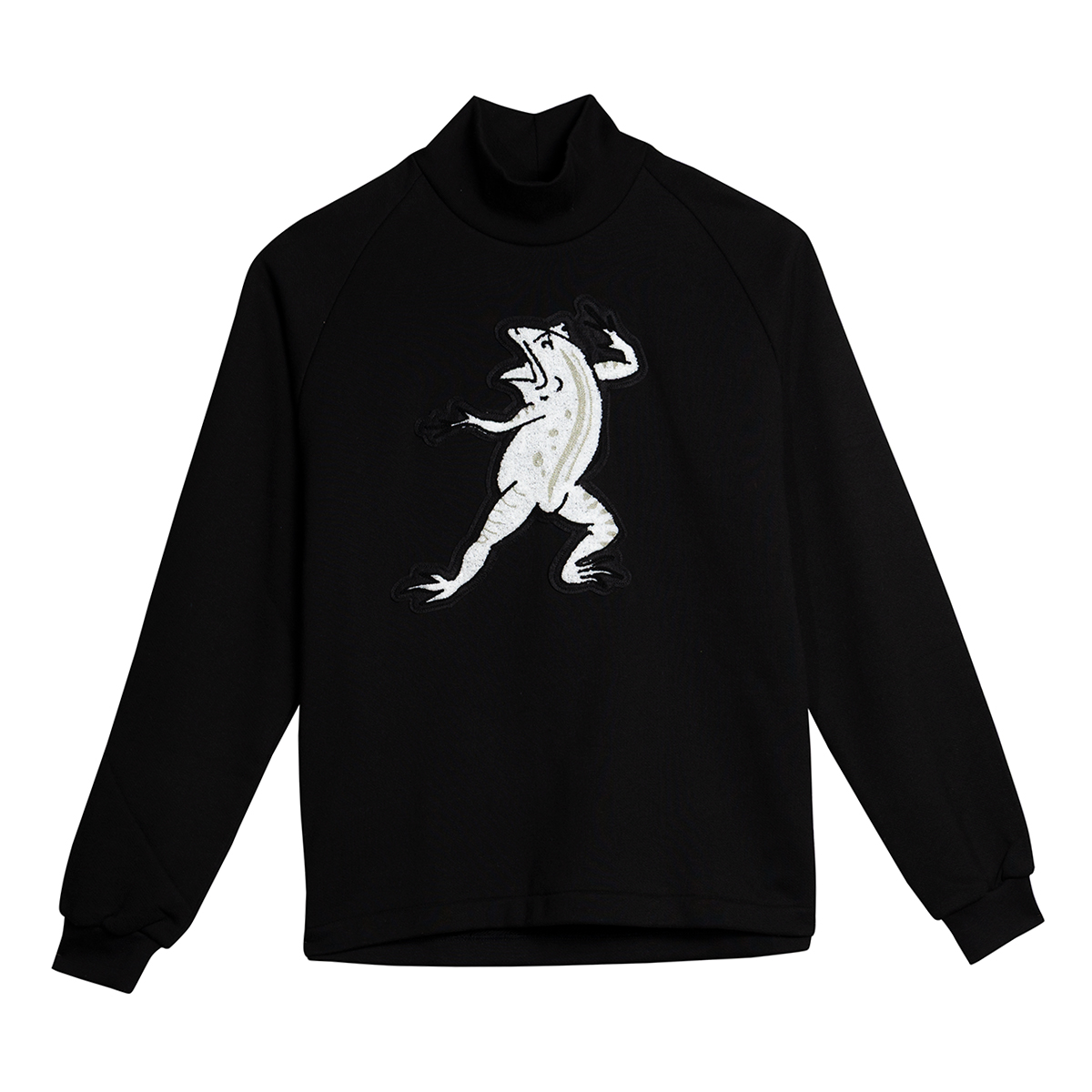 KY87-680K／ハイネックトレーナー／蛙(黒)