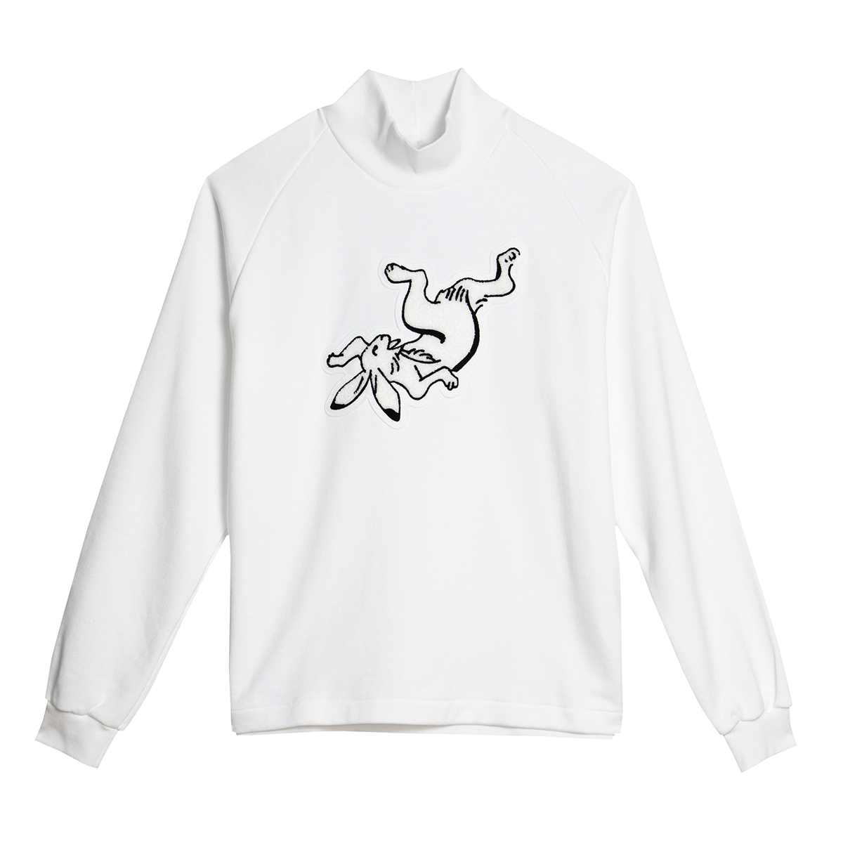 KY87-680U／ハイネックトレーナー／兎(白)