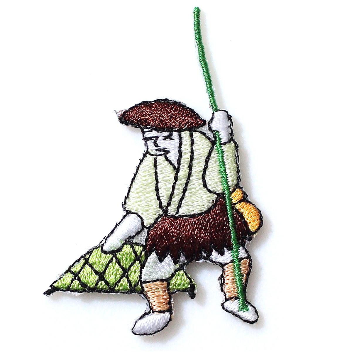 KYW-047／ワッペン／魚捕り１／【ゆうパケット可】