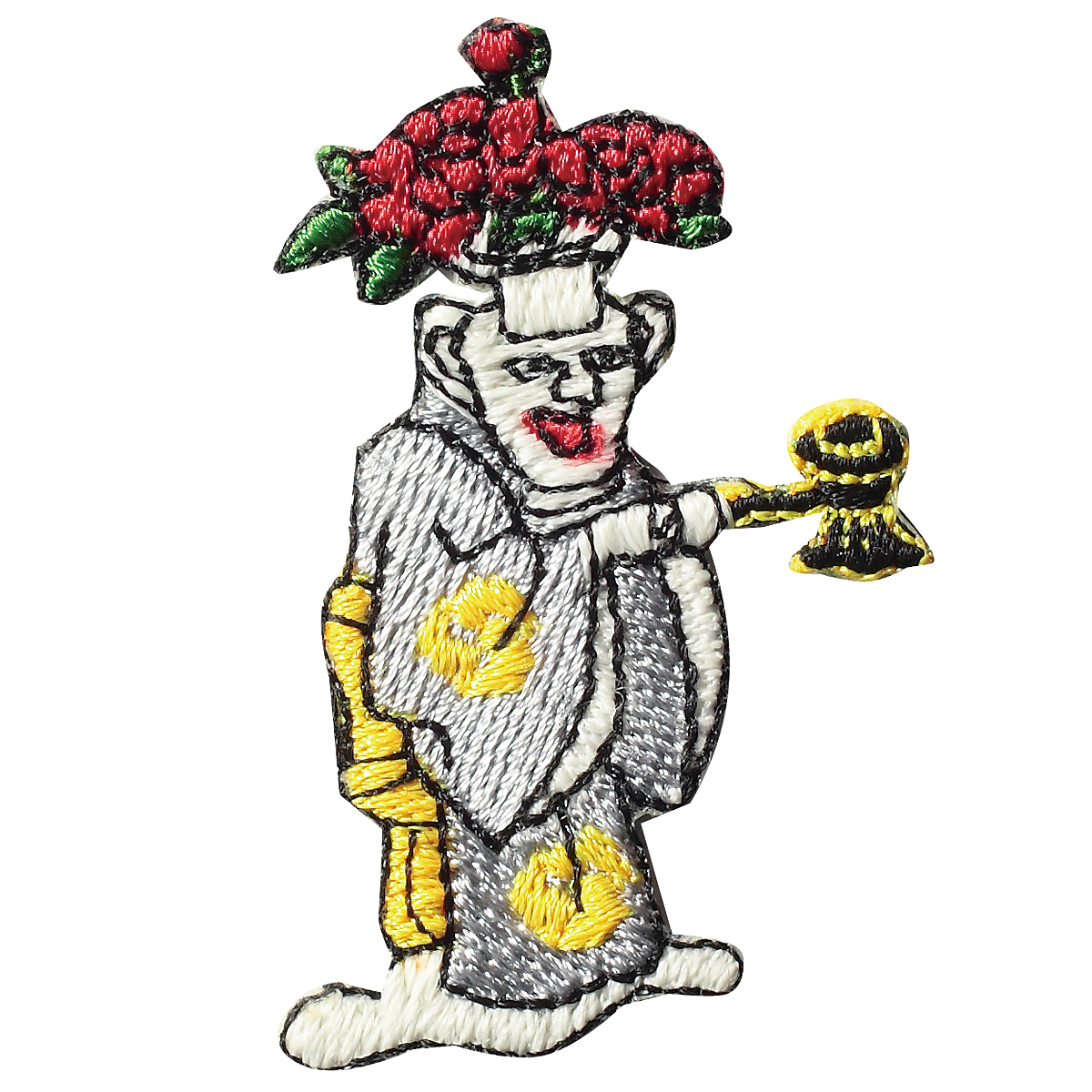 KYWS-124／ワッペン／緋牡丹／ひぼたん／【ゆうパケット可】