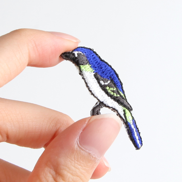 KHW-508／ワッペン／桜に小禽図／【ゆうパケット可】