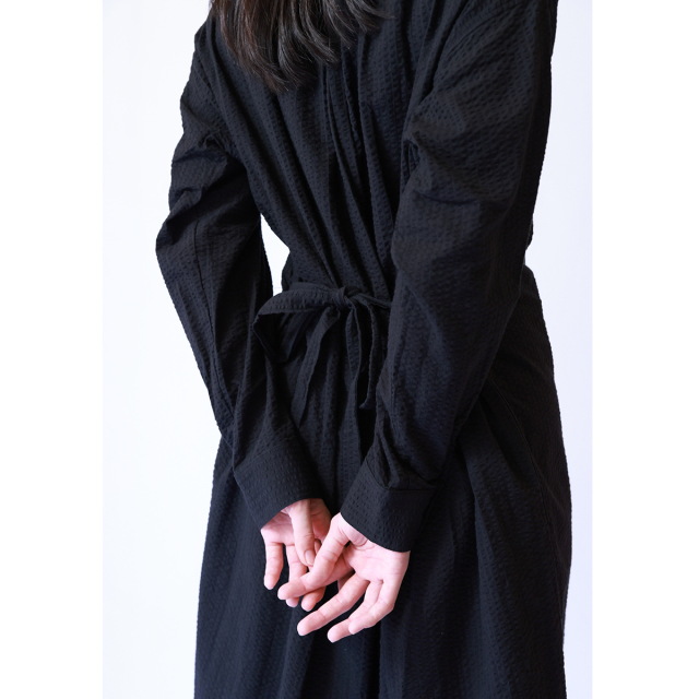 KY08-1097／スタンドカラーシャツワンピース／薔薇